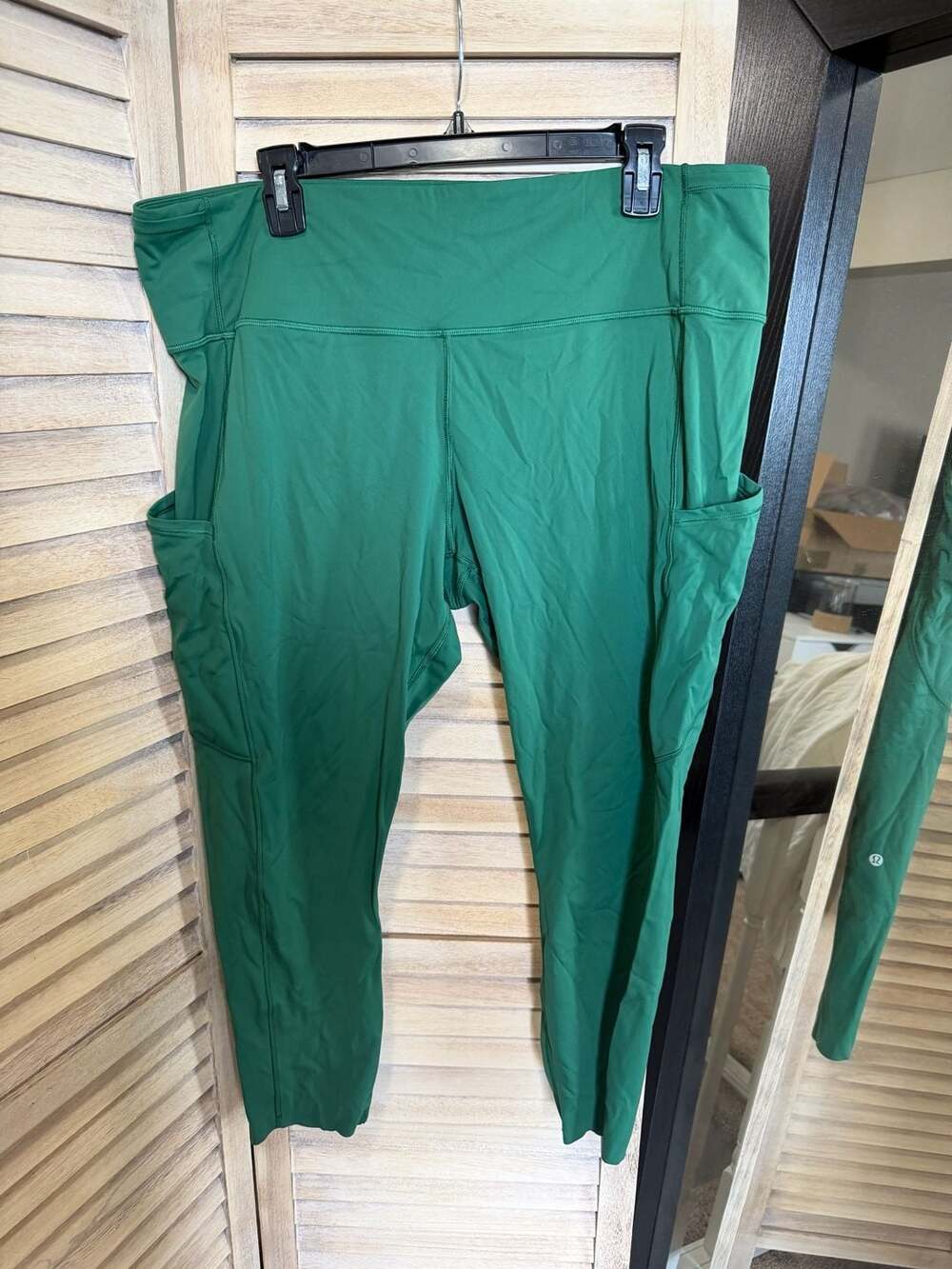 EUC Lululemon Fast & Free High-Rise Tight 25" Nulux in Everglade Green Size 18